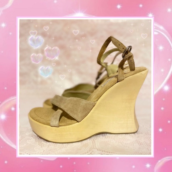Y2k Boho Platform Wedge Sandals - Picture 1 of 3